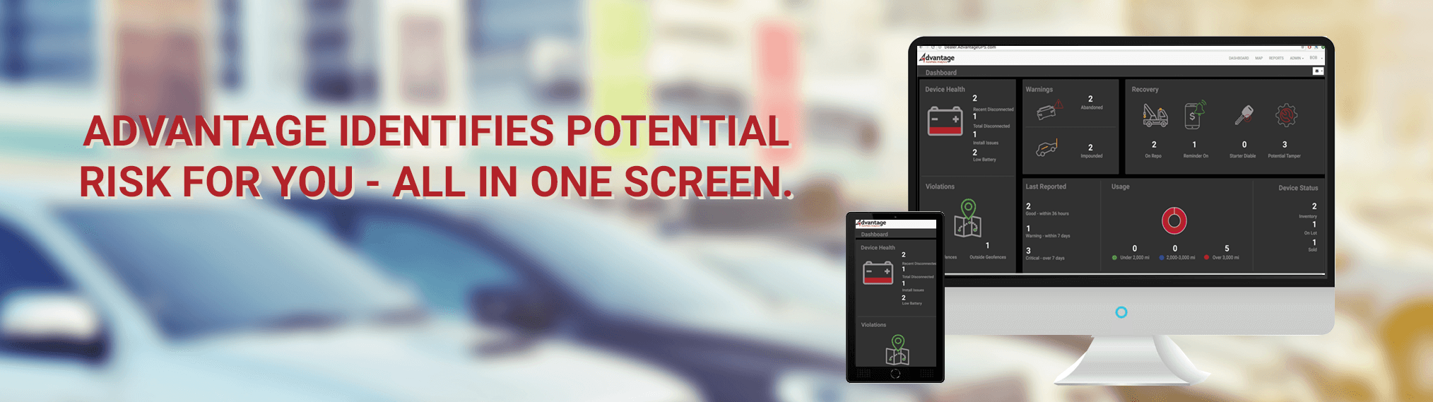 Identify Risks - Dashboard - Advantage GPS