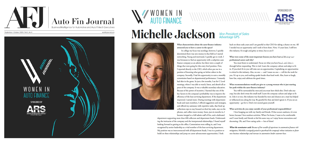 Women in Auto Finance Award