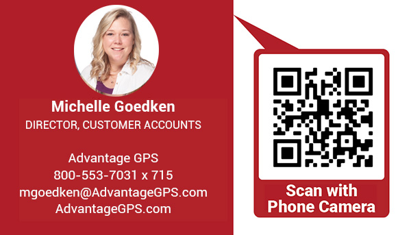 Michelle Goedken - Director, Customer Accounts - Advantage GPS